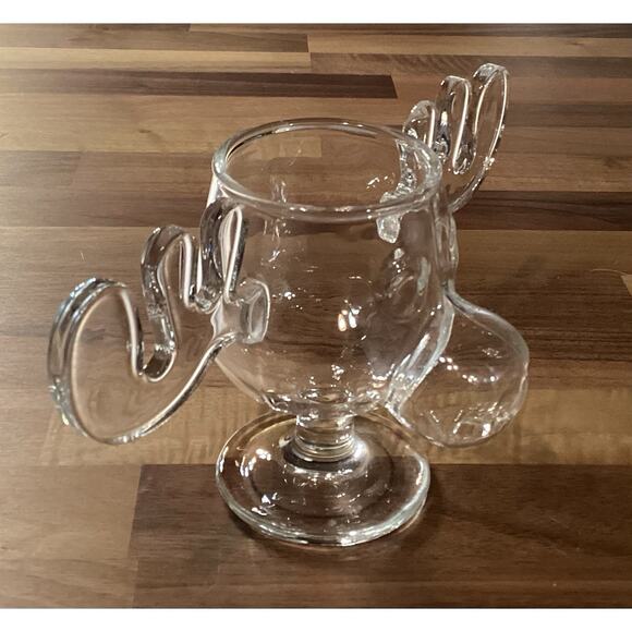 Warner Bros BULLWINKLE MOOSE Glass Clear Cup Mug - Picture 4 of 9
